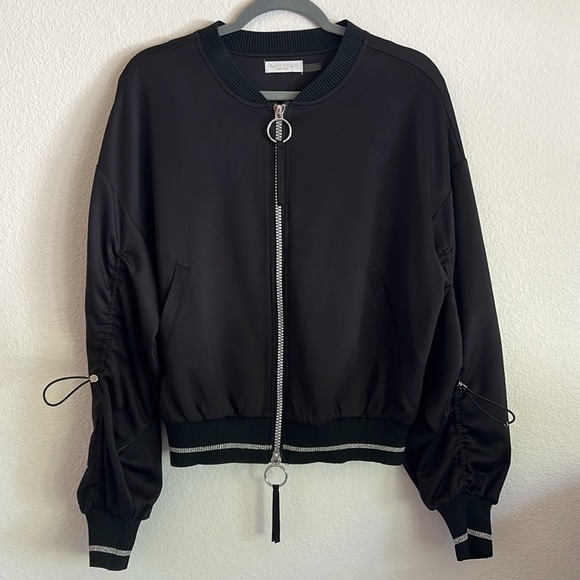 Ramy Brook bomber Jacket, full zip, black size S - Picture 3 of 11